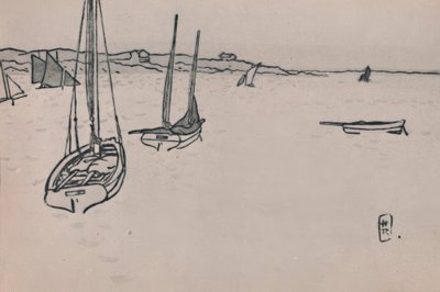 布列塔尼的乡村 作者 亨利·里维耶尔（Henri Riviere）