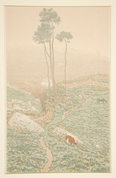 Brune Matinale，选自 La Feerie des Heures 作者 亨利·里维耶尔（Henri Riviere）