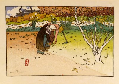 维尔-休（Saint-Briac）的菜园子 作者 亨利·里维耶尔（Henri Riviere）