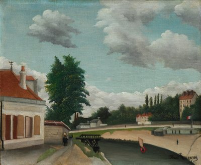 巴黎郊外 作者 Henri Rousseau