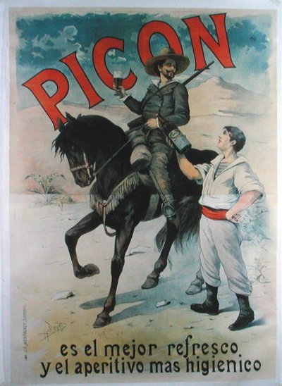 西班牙开胃酒 "Picon "的广告海报 作者 亨利·罗耶（Henri Royer）