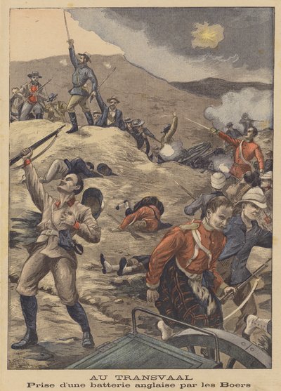 南非布尔人捕获英国枪支电池 作者 Henri Rudaux