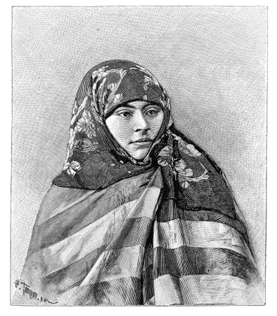 1895年，土耳其布鲁萨的女人。 作者 亨利·提里亚特