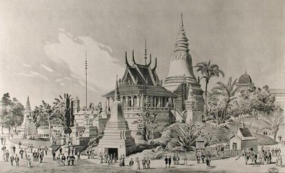 特罗卡德罗的柬埔寨宫殿，1900年的世界博览会 作者 亨利·杜桑