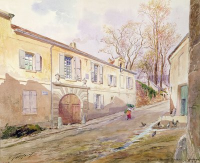 位于Meudon的Armande Bejart之家（1642-1700），c.1906（纸上写着） 作者 亨利·杜桑