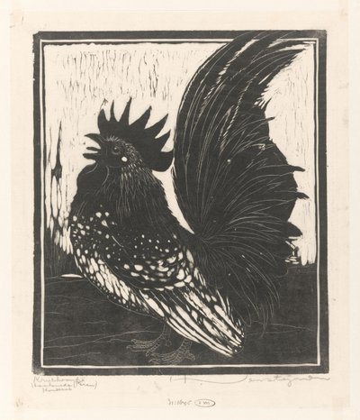Krielhaantje（实物上的原标题） 作者 Henri Verstijnen（艺术家签名）