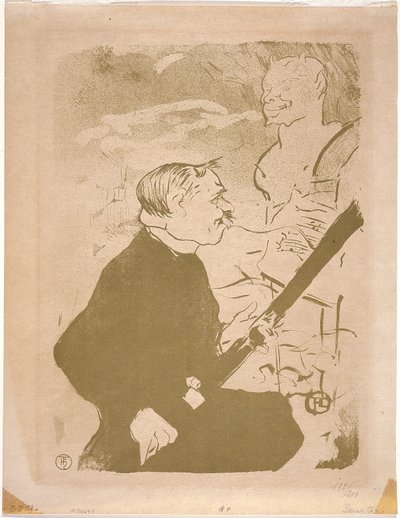 Pour Toil！(献给你）1893 年（石版画） 作者 亨利·德·图卢兹·劳特雷克