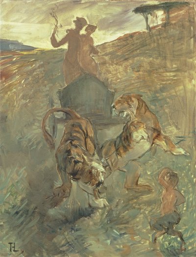 寓言，生命的春天，1883年 作者 亨利·德·图卢兹·劳特雷克