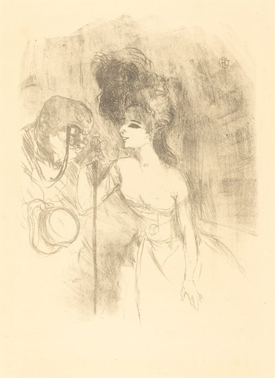 Anna Held和Bald Anna Held和Bald，1896年。 作者 亨利·德·图卢兹·劳特雷克