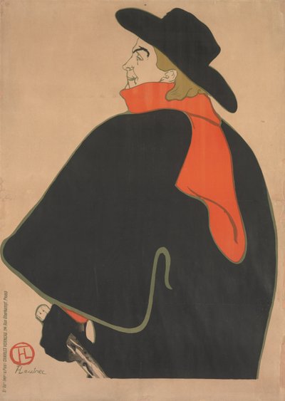 阿里斯蒂德-布鲁昂，在他的歌舞剧中 作者 Henri de Toulouse-Lautrec