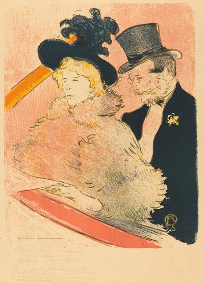 在音乐会上(Au concert) 作者 Henri de Toulouse Lautrec