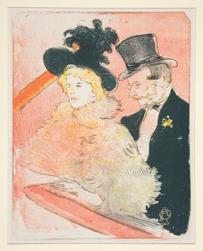 Au concert（在音乐会上） 作者 Henri de Toulouse-Lautrec