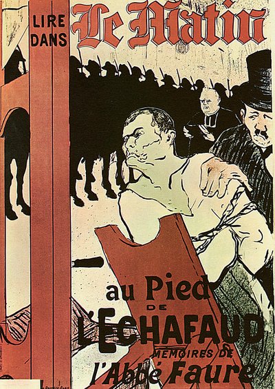 1893年，在脚手架脚下。 作者 亨利·德·图卢兹·劳特雷克