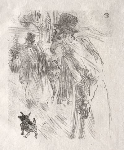 在西奈山脚：卡尔斯巴德的波兰犹太人，1898年。 作者 亨利·德·图卢兹·劳特雷克
