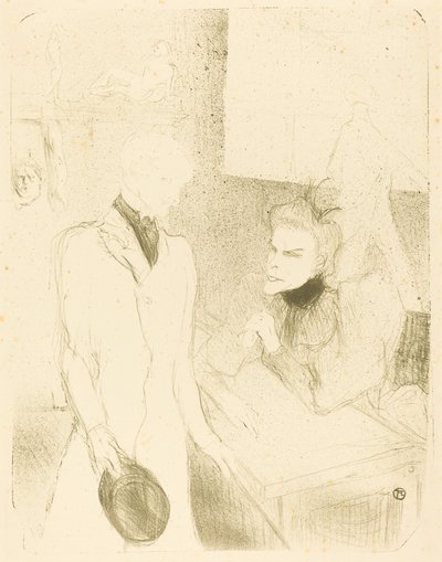 Brandes和Le Bargy in Cabotins Brandès et Les Bargy in Cabotins, 1894. 作者 亨利·德·图卢兹·劳特雷克