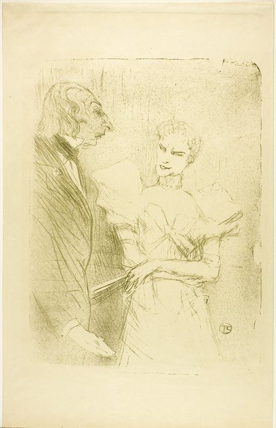 布兰德斯和莱卢瓦，在莱卡博坦 作者 Henri de Toulouse-Lautrec