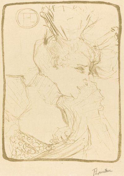 马塞尔-伦德夫人的半身像Marcelle Lender Mlle.Marcelle Lender，半身像，1895年。 作者 亨利·德·图卢兹·劳特雷克