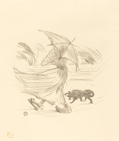 雨说的话，1895年。 作者 亨利·德·图卢兹·劳特雷克