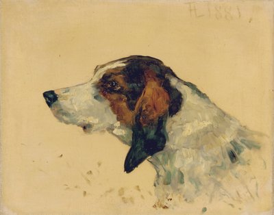 猎狗，1881年 作者 亨利·德·图卢兹·劳特雷克