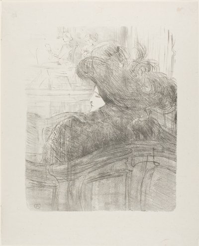 Cléo de Mérode，来自十三张石版画 作者 亨利·德·图卢兹·劳特雷克