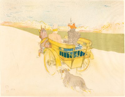 乡村郊游Partie de campagne, 1897年。 作者 亨利·德·图卢兹·劳特雷克