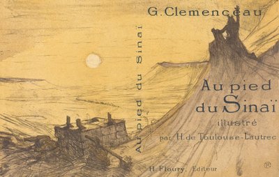 在西奈山脚下》的封面，1898年。 作者 亨利·德·图卢兹·劳特雷克