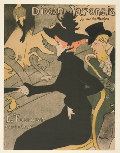 日式沙发 作者 Henri de Toulouse-Lautrec
