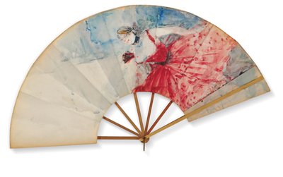 Eventail，约1892年 作者 亨利·德·图卢兹·劳特雷克