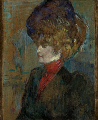 英国女士的头；英国女士头，1898年 作者 亨利·德·图卢兹·劳特雷克