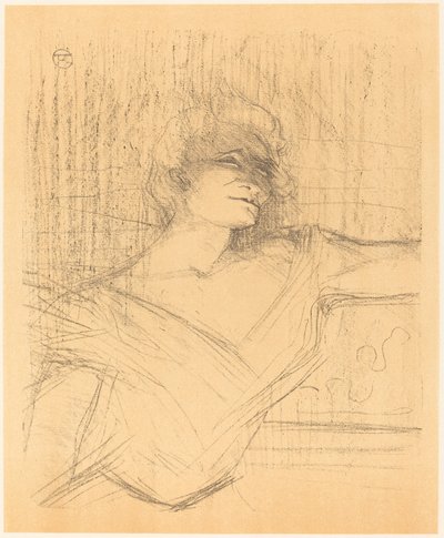 在 "La glu"（在 "La glu"）。 作者 Henri de Toulouse Lautrec