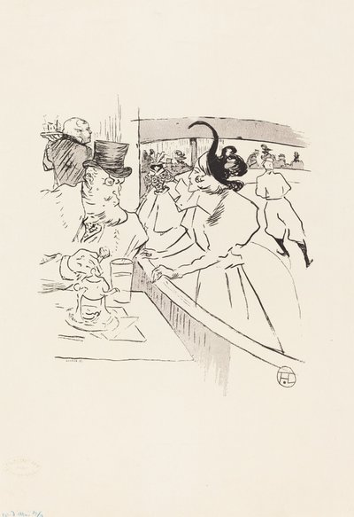 滑冰专业美容 作者 Henri de Toulouse Lautrec