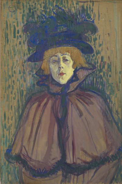 简·艾薇儿（1891-92） 作者 Henri de Toulouse Lautrec