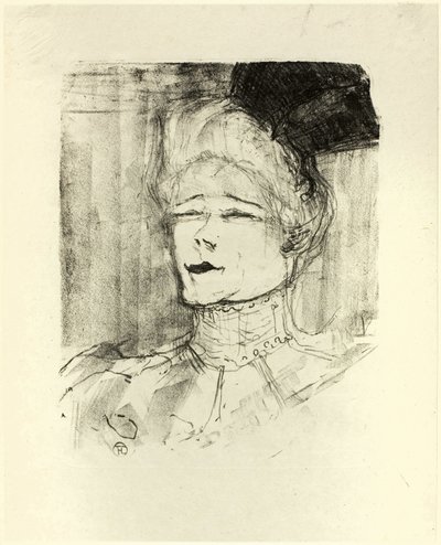 让娜-格拉尼耶，来自 Treize Lithographies 作者 亨利·德·图卢兹·劳特雷克