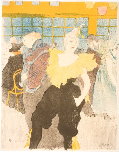 红磨坊的小丑 作者 Henri de Toulouse-Lautrec