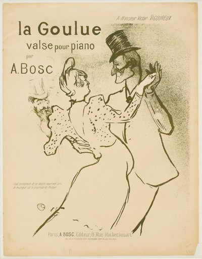 La Goulue 作者 亨利·德·图卢兹·劳特雷克