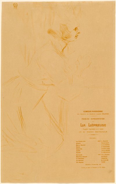 La Lépreuse, 1896. 作者 亨利·德·图卢兹·劳特雷克