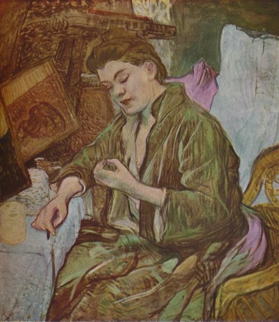 《 La Toilette》，《准备好》，1891年，1937年。 作者 亨利·德·图卢兹·劳特雷克
