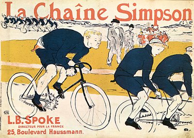 Simson Channel，广告海报，1896年。 作者 Henri de Toulouse Lautrec