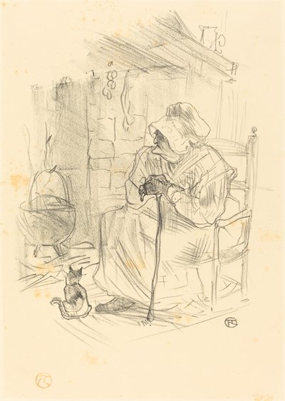 Le secret, 1895. 作者 亨利·德·图卢兹·劳特雷克
