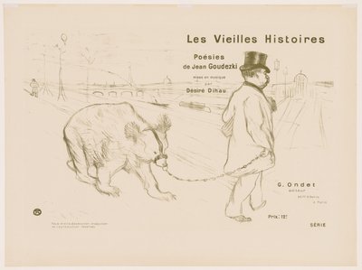 Les Vieilles histoires: 封面 - 插图 作者 亨利·德·图卢兹·劳特雷克