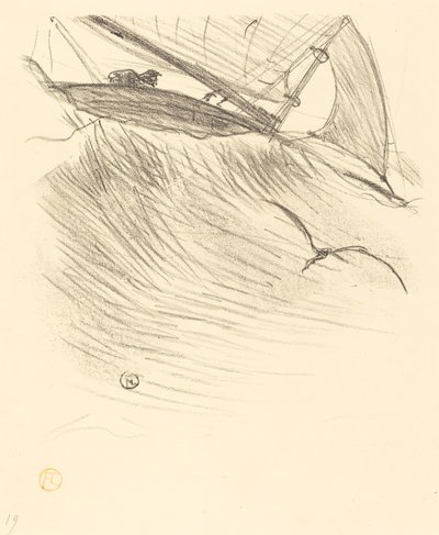 海燕》，1895年。 作者 亨利·德·图卢兹·劳特雷克