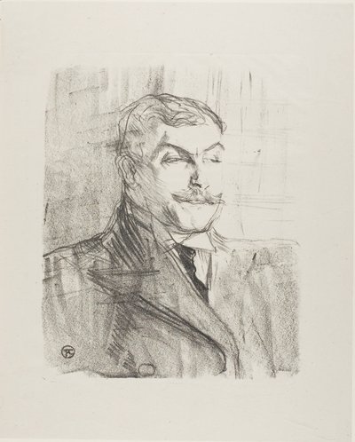吕西安-吉特里，选自 Treize Lithographies 作者 亨利·德·图卢兹·劳特雷克