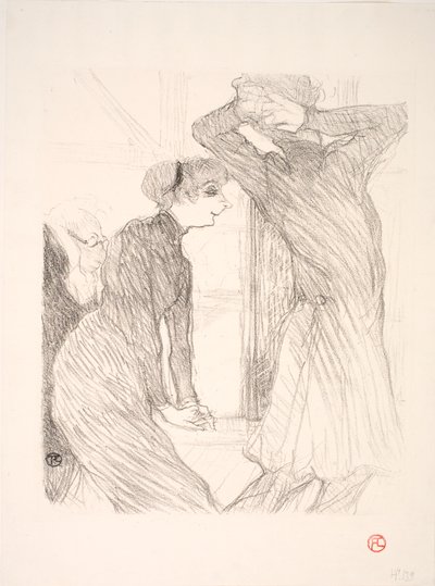 Lugné Poë 和 Berthe Bady 在《Au-dassus des Forces Humaines》中的表演 作者 亨利·德·图卢兹·劳特雷克