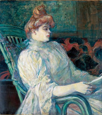 图卢兹·劳特累克 (Toulouse Lautrec)，亨利·德 (1864-1901) 在波尔多的 Marthe X. 夫人 作者 Henri de Toulouse Lautrec
