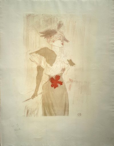Marcelle Lender小姐，站立 作者 亨利·德·图卢兹·劳特雷克