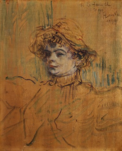 奈斯小姐（Mademoiselle Nys），1899年。 作者 Henri de Toulouse Lautrec