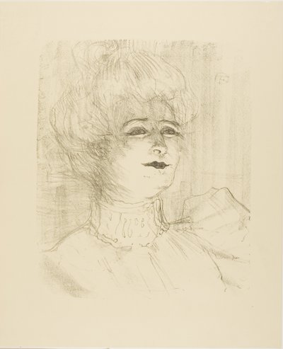 玛丽-路易丝-马西，来自 Treize Lithographies 作者 亨利·德·图卢兹·劳特雷克