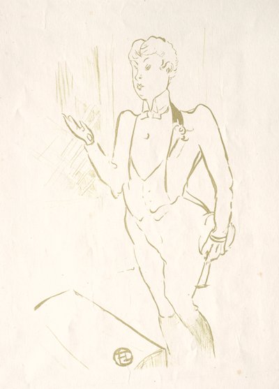 玛丽·汉密尔顿，1893年。 作者 亨利·德·图卢兹·劳特雷克