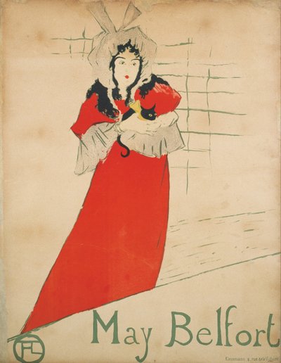 五月贝尔福海报 作者 Henri de Toulouse Lautrec
