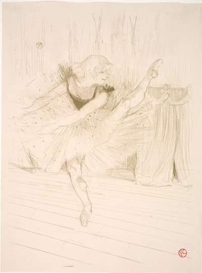 艾达-希思小姐，英国舞蹈家 作者 Henri de Toulouse Lautrec
